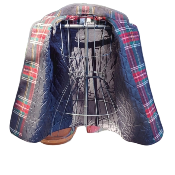 TALBOTs Classic Wool Blazer Jacket Leather Buttons Vintage Petite Medium - Picture 7 of 9